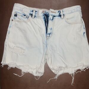 KANCAN FADED DENIM SHORTS